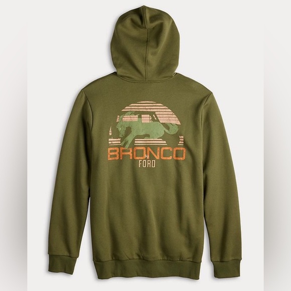 Hybrid Apparel Ford Bronco Olive Hoodie - Picture 3 of 8